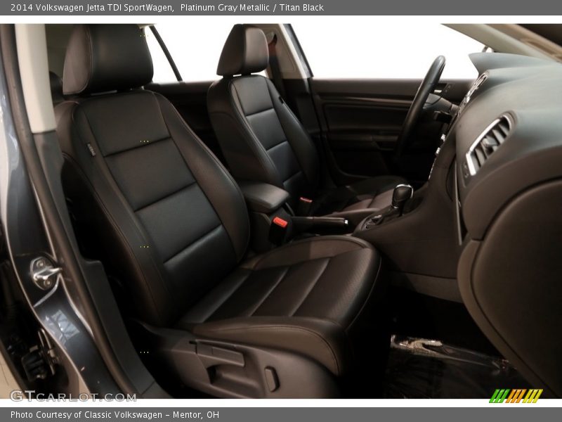 Platinum Gray Metallic / Titan Black 2014 Volkswagen Jetta TDI SportWagen