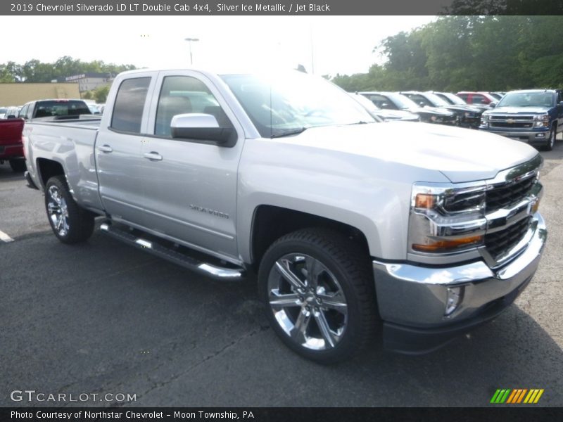 Silver Ice Metallic / Jet Black 2019 Chevrolet Silverado LD LT Double Cab 4x4