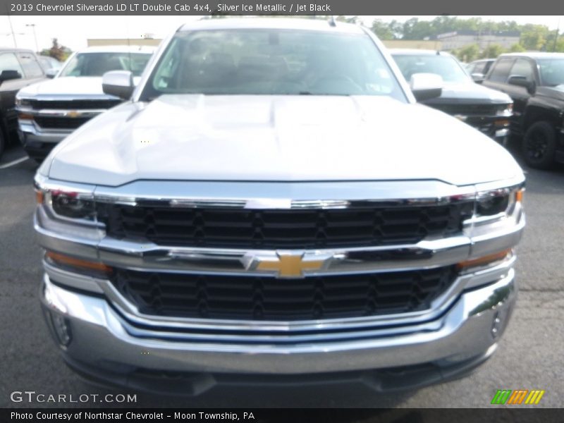 Silver Ice Metallic / Jet Black 2019 Chevrolet Silverado LD LT Double Cab 4x4