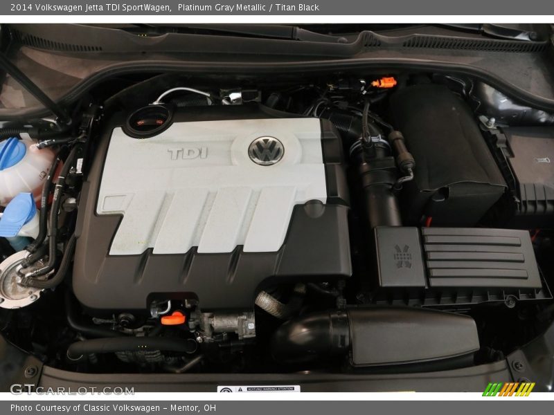 Platinum Gray Metallic / Titan Black 2014 Volkswagen Jetta TDI SportWagen