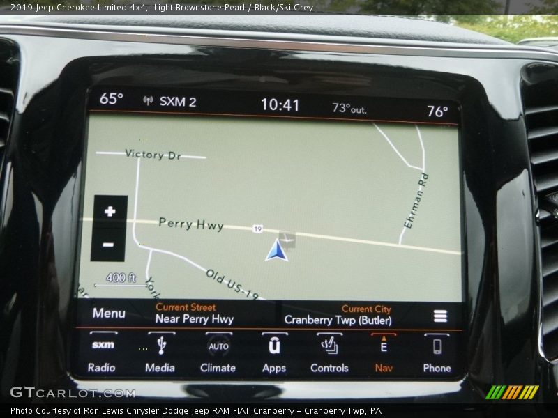 Light Brownstone Pearl / Black/Ski Grey 2019 Jeep Cherokee Limited 4x4