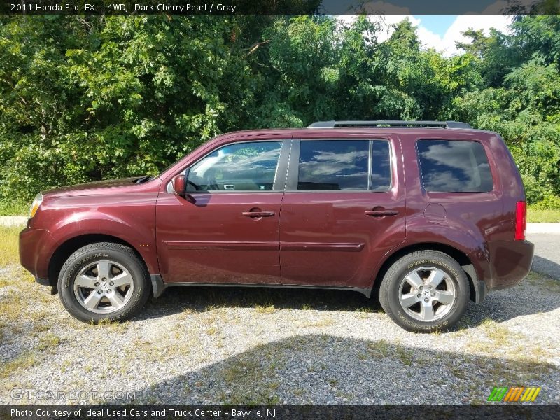 Dark Cherry Pearl / Gray 2011 Honda Pilot EX-L 4WD