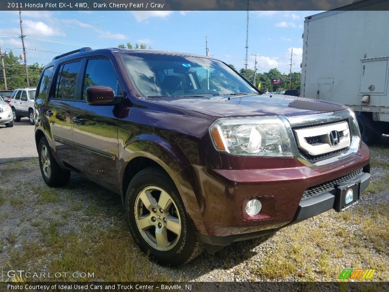 Dark Cherry Pearl / Gray 2011 Honda Pilot EX-L 4WD