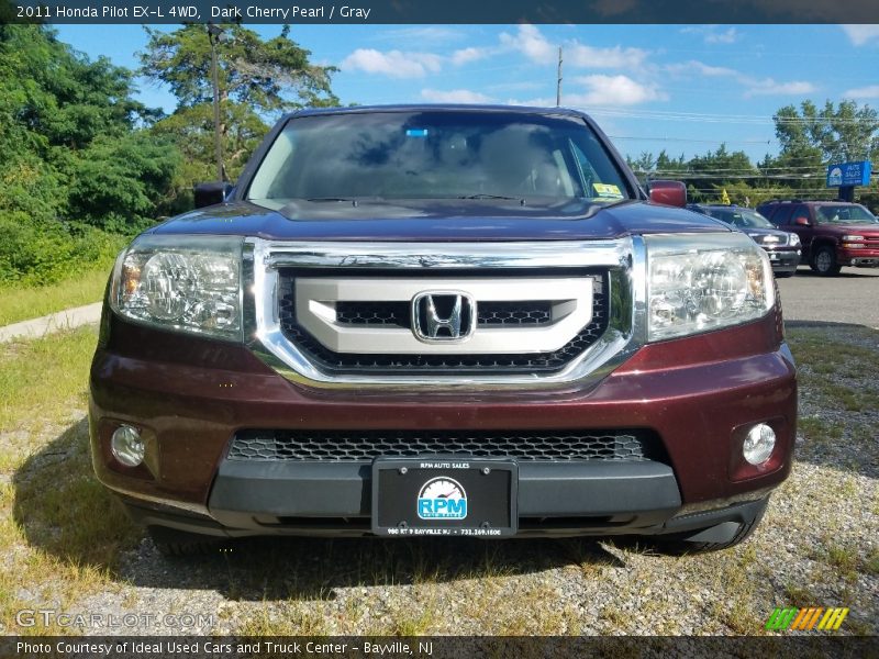 Dark Cherry Pearl / Gray 2011 Honda Pilot EX-L 4WD