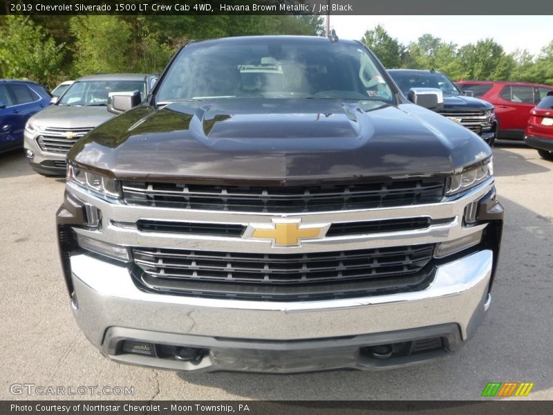 Havana Brown Metallic / Jet Black 2019 Chevrolet Silverado 1500 LT Crew Cab 4WD