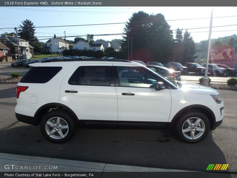 Oxford White / Medium Stone 2018 Ford Explorer 4WD