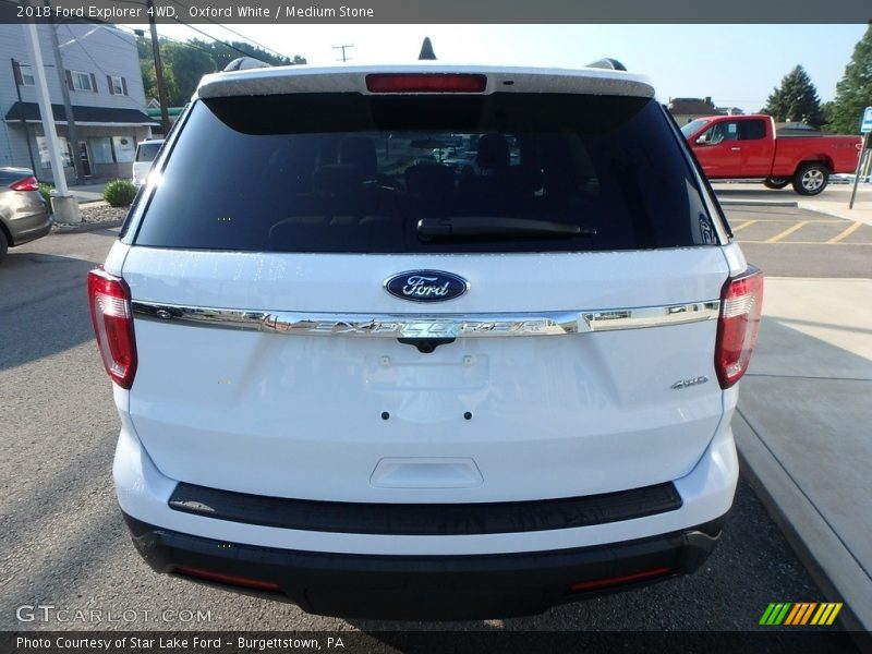 Oxford White / Medium Stone 2018 Ford Explorer 4WD