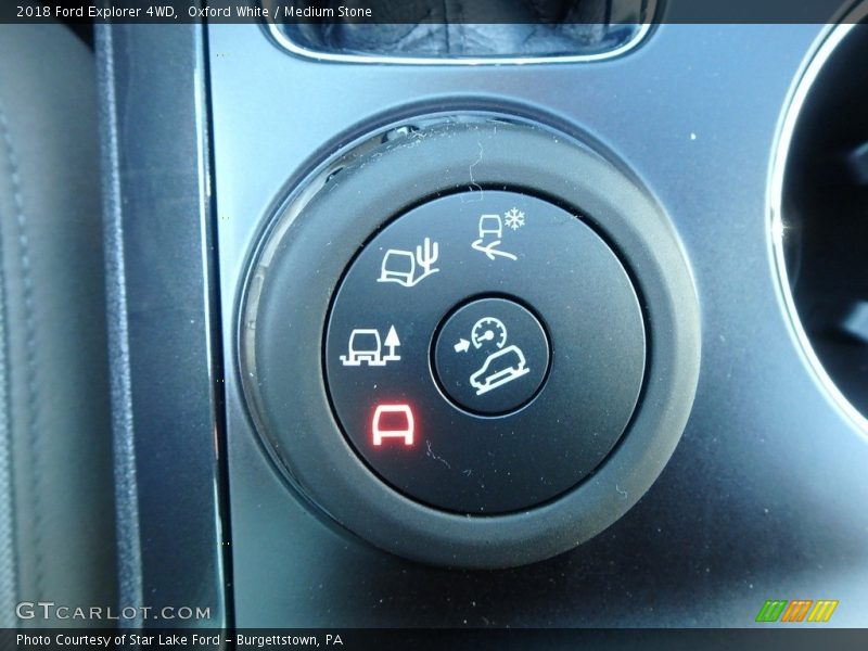 Oxford White / Medium Stone 2018 Ford Explorer 4WD