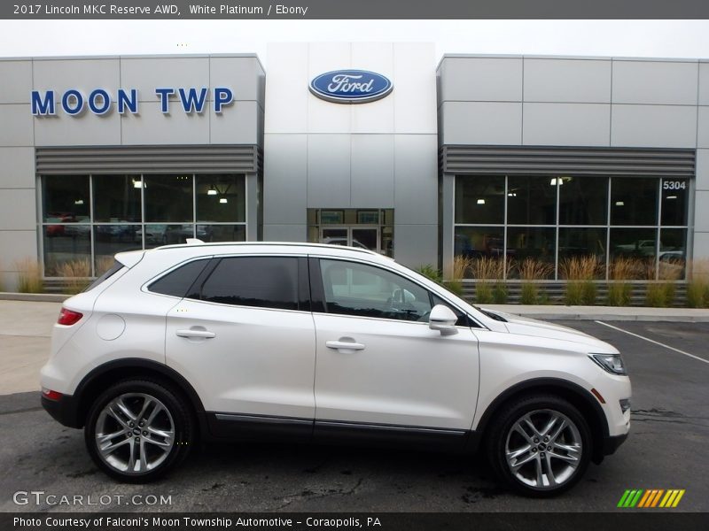 White Platinum / Ebony 2017 Lincoln MKC Reserve AWD