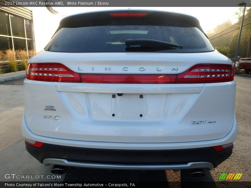 White Platinum / Ebony 2017 Lincoln MKC Reserve AWD