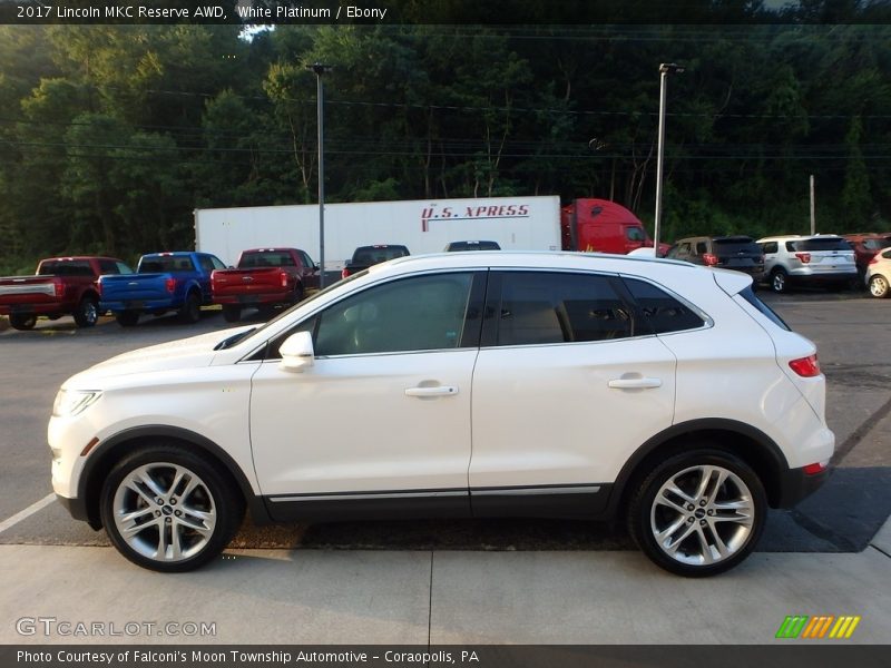 White Platinum / Ebony 2017 Lincoln MKC Reserve AWD