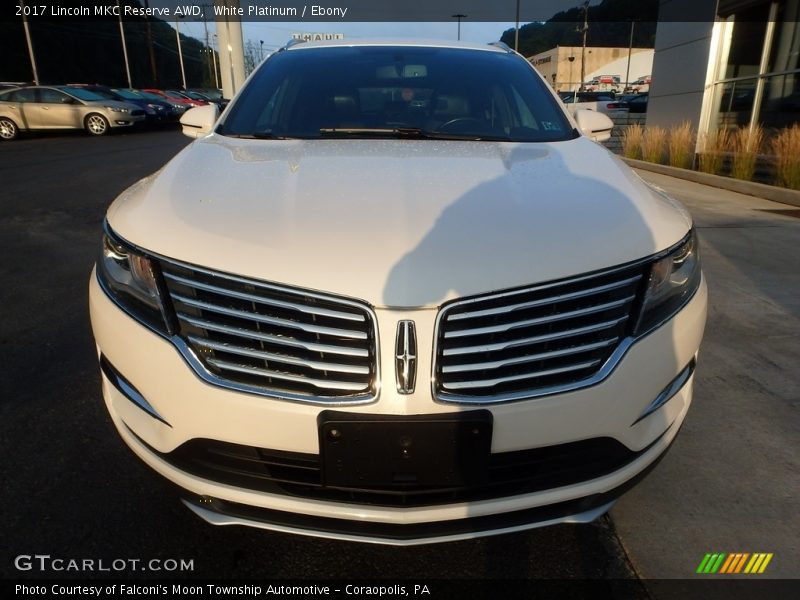 White Platinum / Ebony 2017 Lincoln MKC Reserve AWD