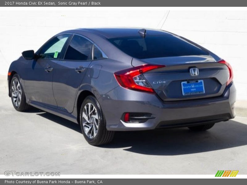 Sonic Gray Pearl / Black 2017 Honda Civic EX Sedan