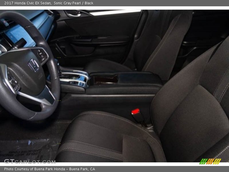 Sonic Gray Pearl / Black 2017 Honda Civic EX Sedan