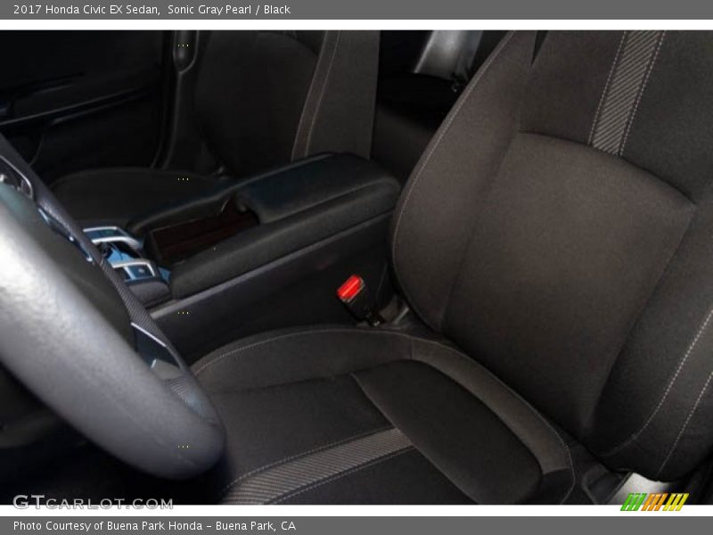 Sonic Gray Pearl / Black 2017 Honda Civic EX Sedan