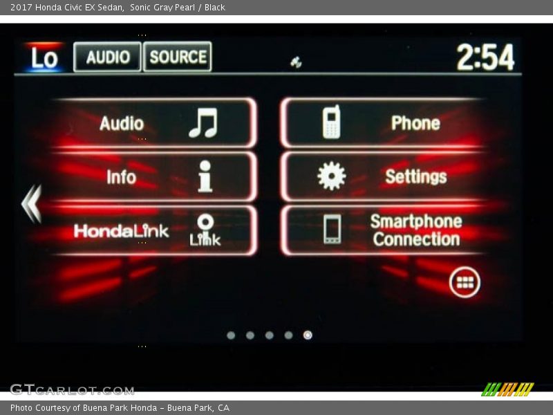 Sonic Gray Pearl / Black 2017 Honda Civic EX Sedan