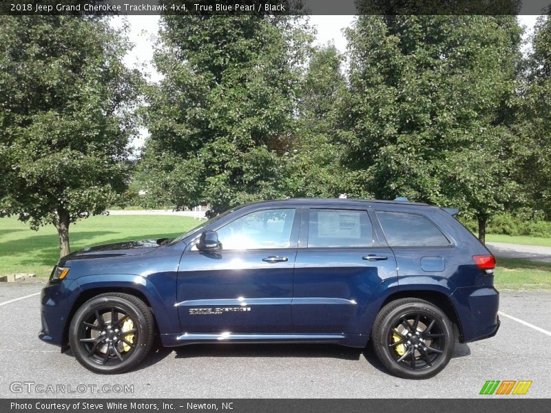 True Blue Pearl / Black 2018 Jeep Grand Cherokee Trackhawk 4x4
