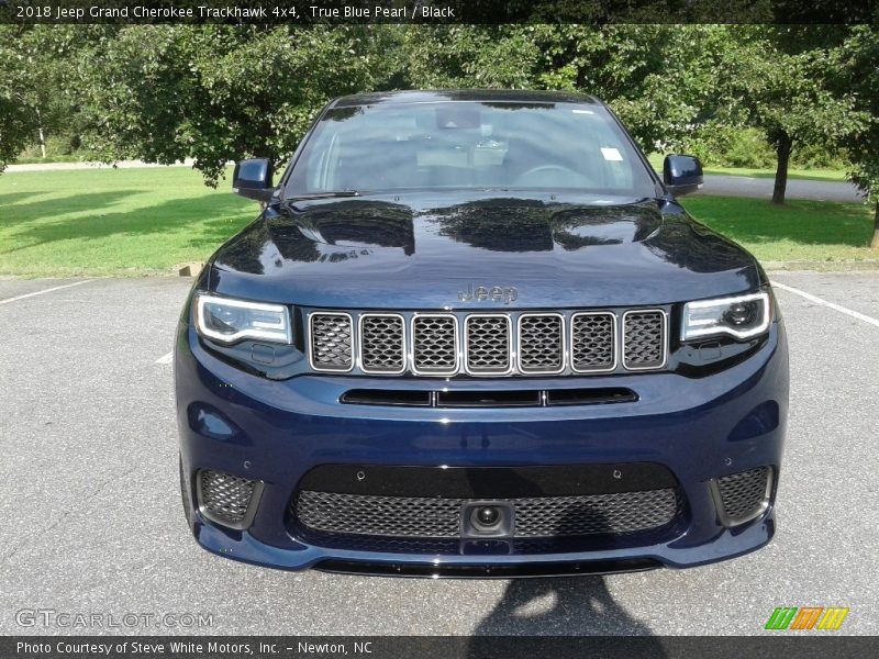 True Blue Pearl / Black 2018 Jeep Grand Cherokee Trackhawk 4x4