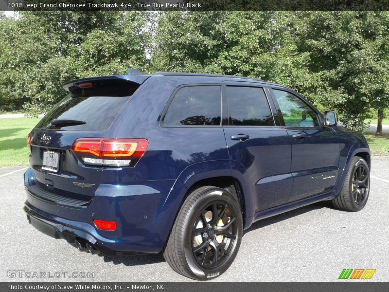 True Blue Pearl / Black 2018 Jeep Grand Cherokee Trackhawk 4x4