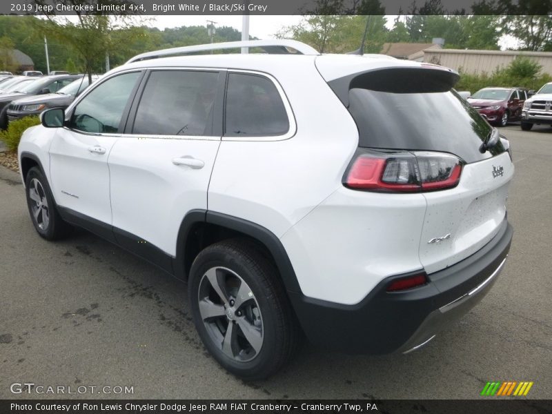 Bright White / Black/Ski Grey 2019 Jeep Cherokee Limited 4x4