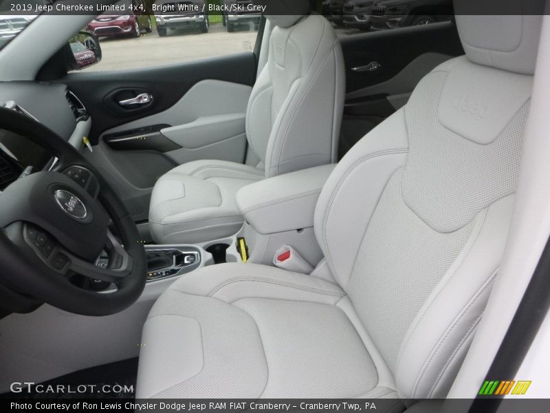 Bright White / Black/Ski Grey 2019 Jeep Cherokee Limited 4x4