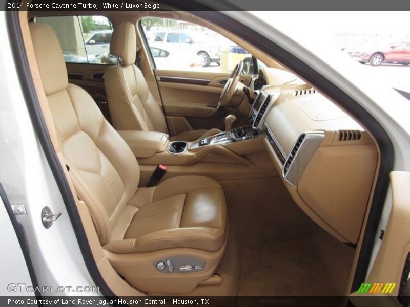 White / Luxor Beige 2014 Porsche Cayenne Turbo