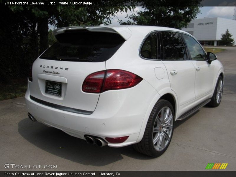 White / Luxor Beige 2014 Porsche Cayenne Turbo