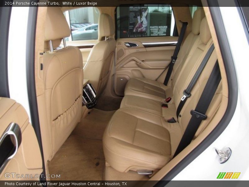 White / Luxor Beige 2014 Porsche Cayenne Turbo