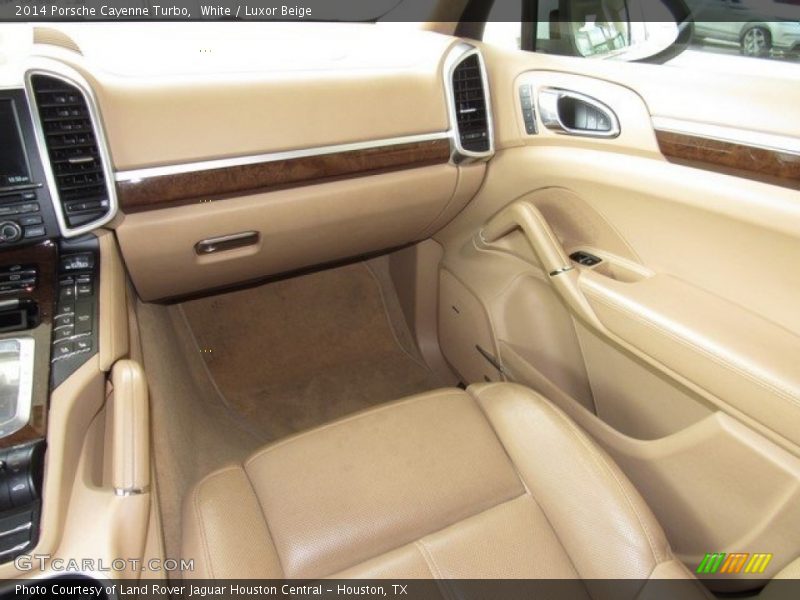 White / Luxor Beige 2014 Porsche Cayenne Turbo