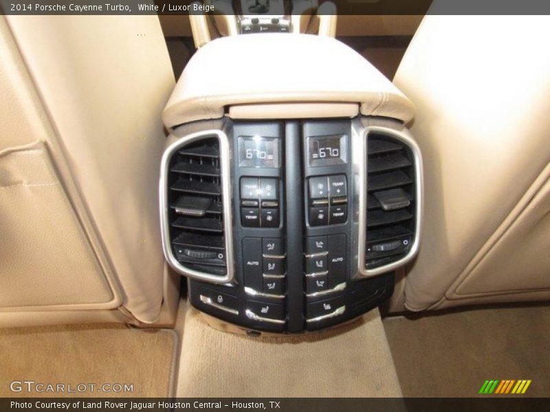 White / Luxor Beige 2014 Porsche Cayenne Turbo