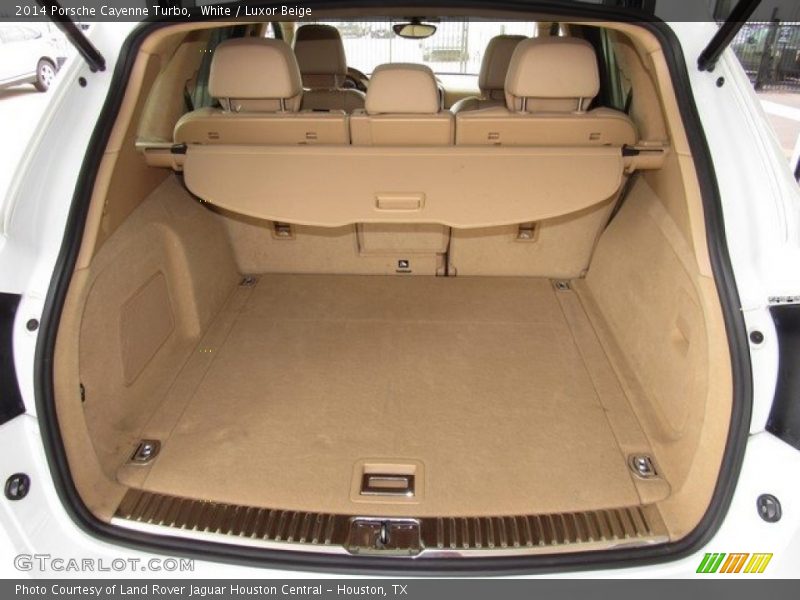 White / Luxor Beige 2014 Porsche Cayenne Turbo