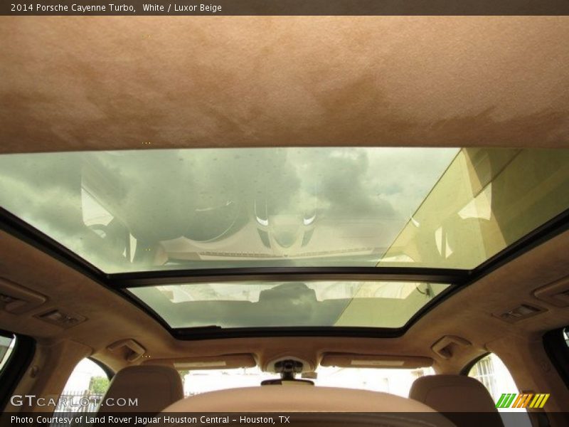 White / Luxor Beige 2014 Porsche Cayenne Turbo