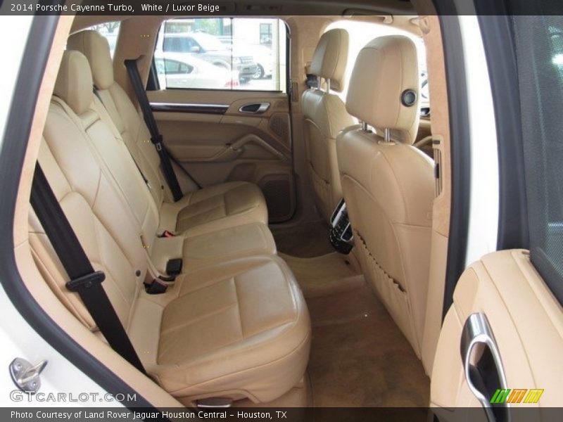 White / Luxor Beige 2014 Porsche Cayenne Turbo