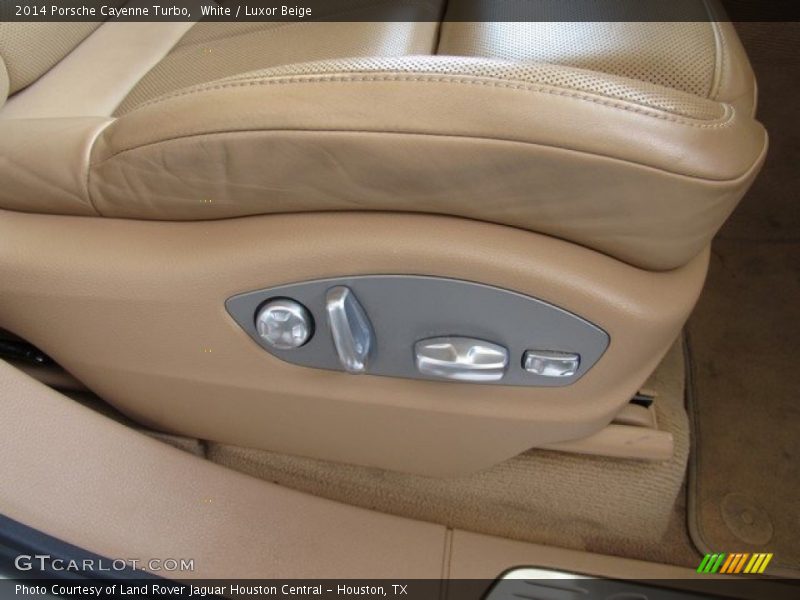 White / Luxor Beige 2014 Porsche Cayenne Turbo