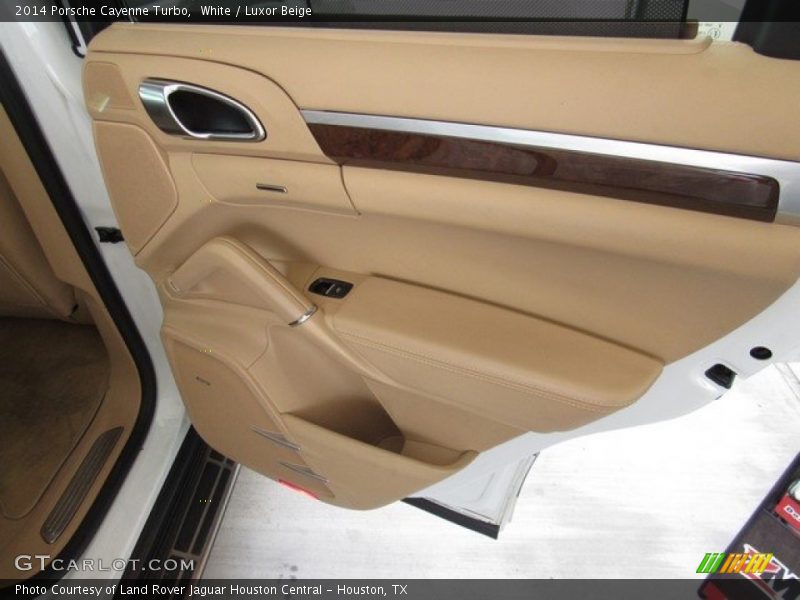 White / Luxor Beige 2014 Porsche Cayenne Turbo