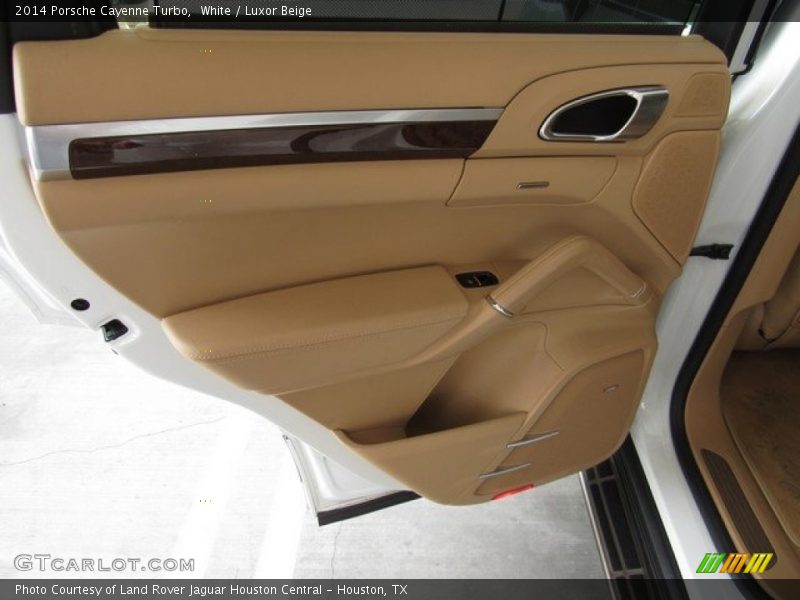 White / Luxor Beige 2014 Porsche Cayenne Turbo