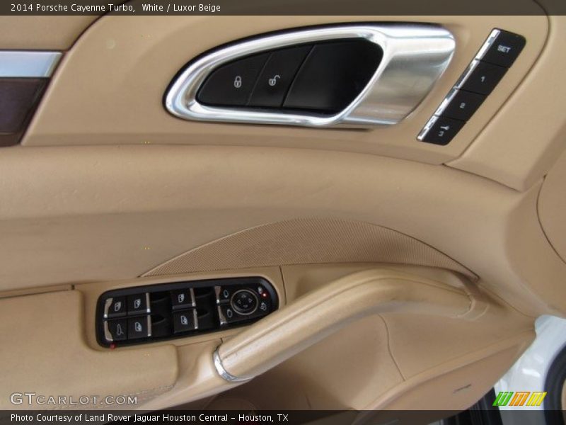 White / Luxor Beige 2014 Porsche Cayenne Turbo