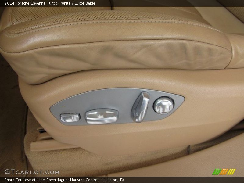 White / Luxor Beige 2014 Porsche Cayenne Turbo