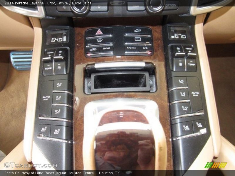 White / Luxor Beige 2014 Porsche Cayenne Turbo