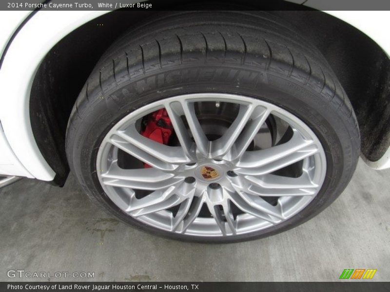 White / Luxor Beige 2014 Porsche Cayenne Turbo