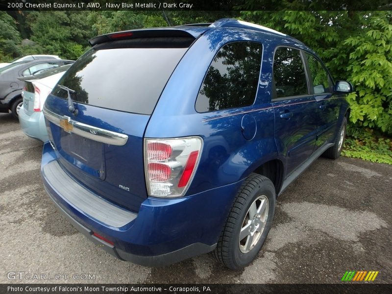 Navy Blue Metallic / Dark Gray 2008 Chevrolet Equinox LT AWD