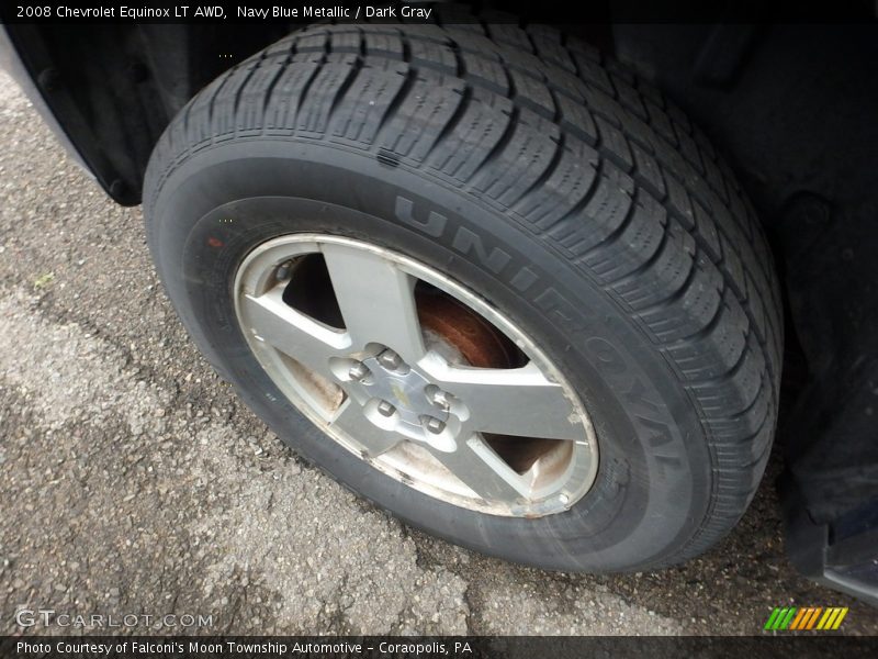 Navy Blue Metallic / Dark Gray 2008 Chevrolet Equinox LT AWD