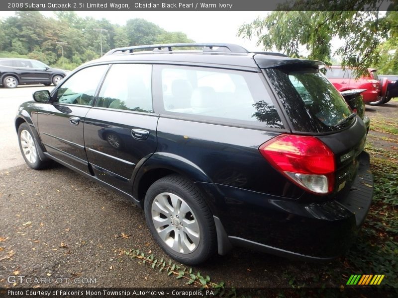 Obsidian Black Pearl / Warm Ivory 2008 Subaru Outback 2.5i Limited Wagon