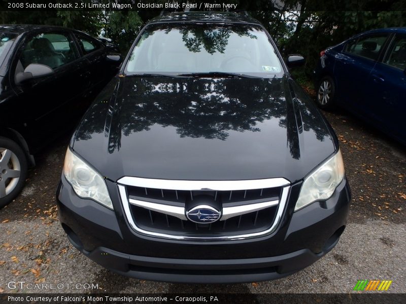 Obsidian Black Pearl / Warm Ivory 2008 Subaru Outback 2.5i Limited Wagon