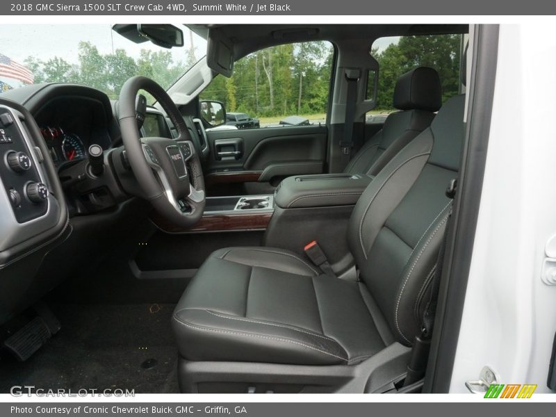 Summit White / Jet Black 2018 GMC Sierra 1500 SLT Crew Cab 4WD