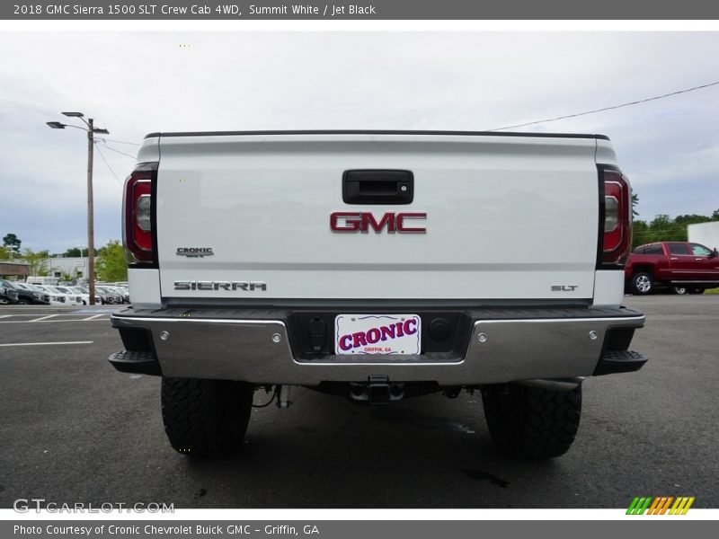 Summit White / Jet Black 2018 GMC Sierra 1500 SLT Crew Cab 4WD