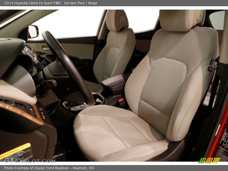 Serrano Red / Beige 2014 Hyundai Santa Fe Sport FWD