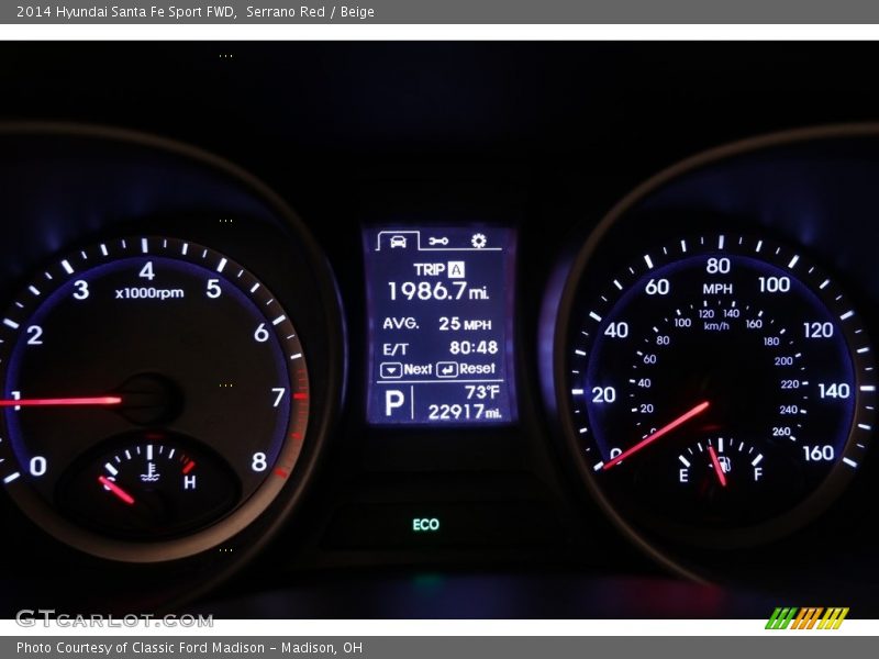 Serrano Red / Beige 2014 Hyundai Santa Fe Sport FWD