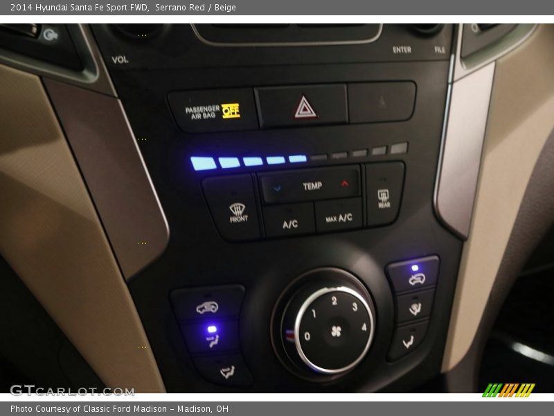 Serrano Red / Beige 2014 Hyundai Santa Fe Sport FWD