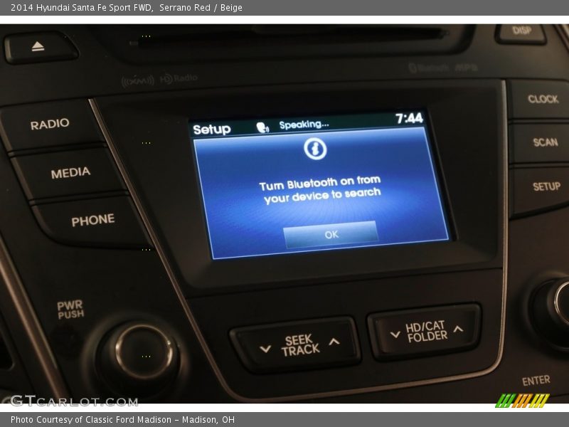 Serrano Red / Beige 2014 Hyundai Santa Fe Sport FWD